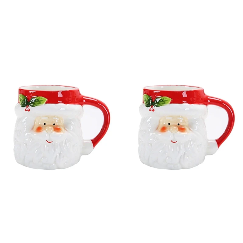 2X Green + Coffee Vessel Christmas Cartoons Ceramic Cups Milk Coffee Water Cups
2X Green + Coffee Vessel Christmas Cartoons Ceramic Cups Milk Coffee Water Cups