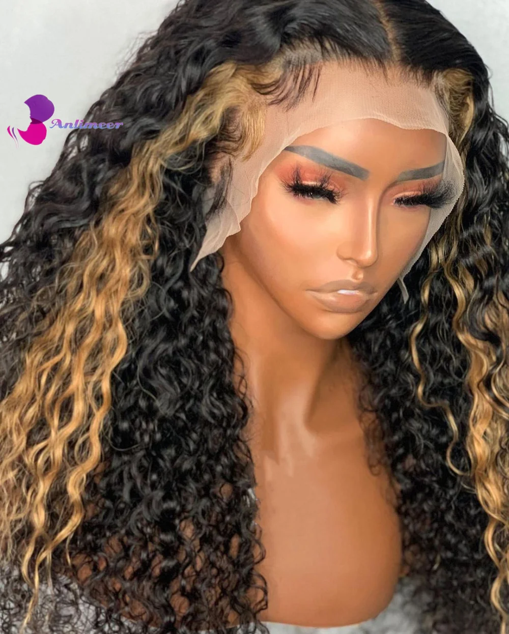 Highlight Honey Blonde Black Wig Deep Curly Lace Frontal Wigs Human Hair 13x6 Glueless Human Hair Wigs For Black Women 1B/27
Highlight Honey Blonde Black Wig Deep Curly Lace Frontal Wigs Human Hair 13x6 Glueless Human Hair Wigs For Black Women 1B/27