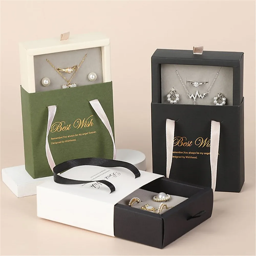 1PC Thick Kraft Paper Drawer Jewelry Packaging Box for Necklace Earring Ring Bracelet Gift Display Jewelry Storage Box Cardboard
1PC Thick Kraft Paper Drawer Jewelry Packaging Box for Necklace Earring Ring Bracelet Gift Display Jewelry Storage Box Cardboard