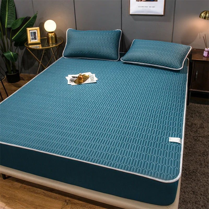 three-piece mattress set Summer cool silk latex mat bed cover three-piece summer ice silk mat washable mattress protector bed co
three-piece mattress set Summer cool silk latex mat bed cover three-piece summer ice silk mat washable mattress protector bed co