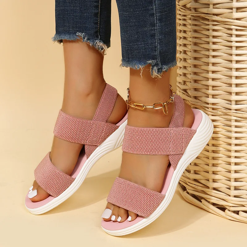 Women's Wedge Heel Platform Cozy Sandals Ladies Outdoor Beach Sandals Elastic Band Designer Shoes Sandals Women Summer New 2023
Women's Wedge Heel Platform Cozy Sandals Ladies Outdoor Beach Sandals Elastic Band Designer Shoes Sandals Women Summer New 2023