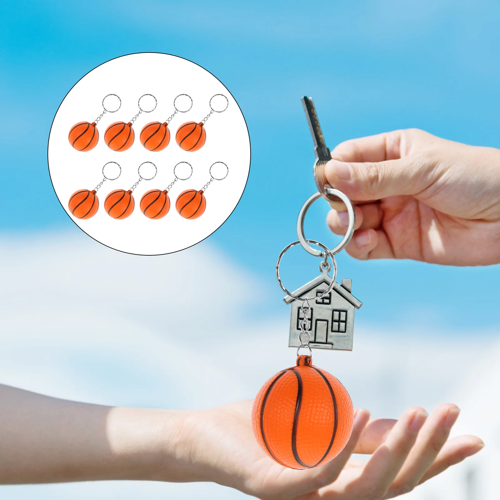 24pcs Basketbak Shaped Keychains Creative Key Holder Unique Key Ring Key Decoration Small Gift for Men Women (Orange)
24pcs Basketbak Shaped Keychains Creative Key Holder Unique Key Ring Key Decoration Small Gift for Men Women (Orange)