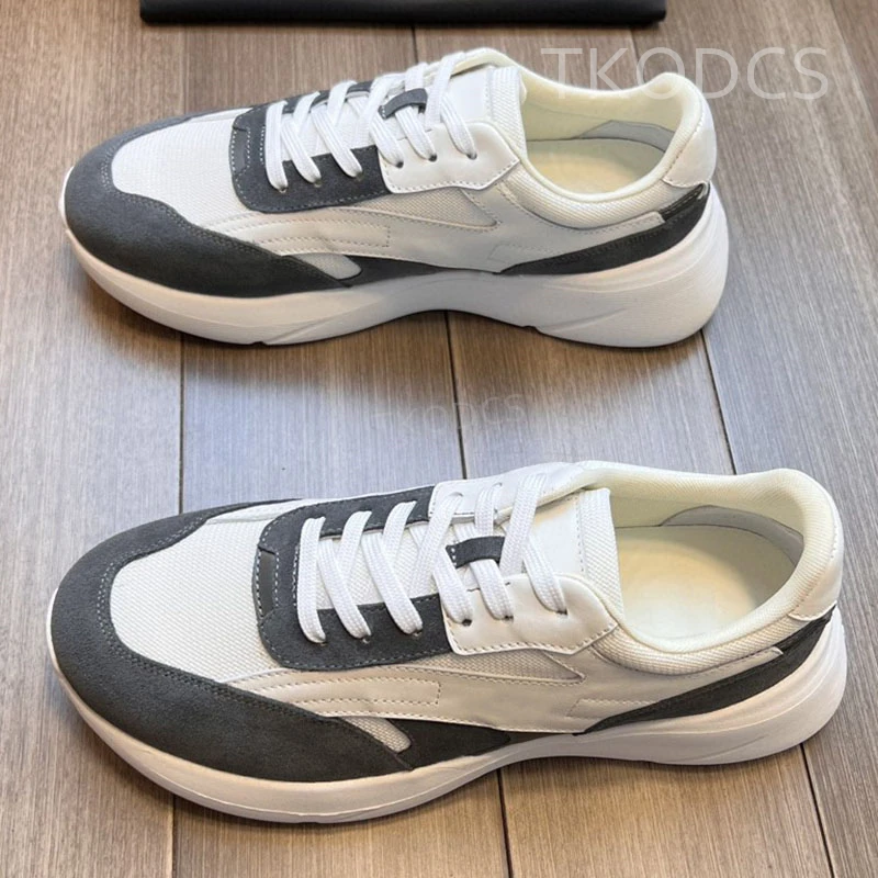 Brand Genuine Leather Round Toe Shoes Men Cow Suede Platform Sneakers Patchwork Lace Up Spring Autumn Mixed Color Casual Shoes
Brand Genuine Leather Round Toe Shoes Men Cow Suede Platform Sneakers Patchwork Lace Up Spring Autumn Mixed Color Casual Shoes
