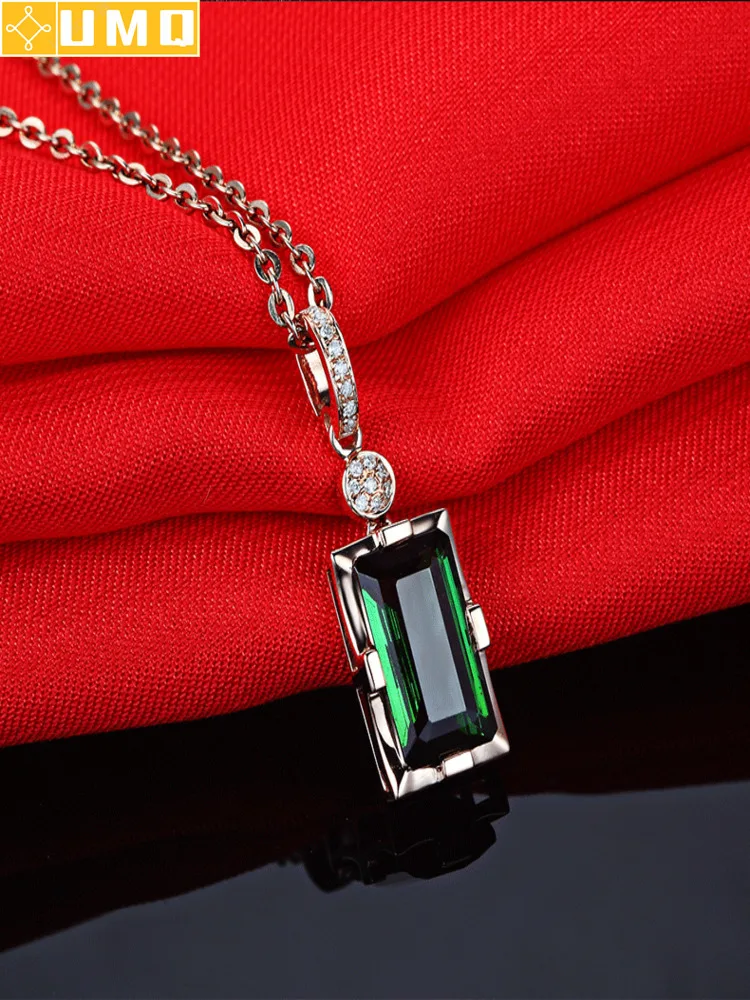 Natural Emerald 14k Rose Real Gold Necklace Pendant Emerald Jade Gemstone Necklace for Women Peridot Bizuteria Jewelry Pendant
Natural Emerald 14k Rose Real Gold Necklace Pendant Emerald Jade Gemstone Necklace for Women Peridot Bizuteria Jewelry Pendant