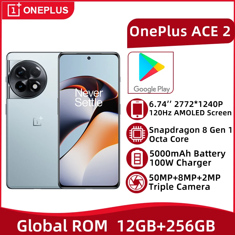 Смартфон Oneplus ACE 2 телефон, 12 Гб 256 ГБ, Восьмиядерный процессор Snapdragon 8 Gen 1, экран 6,74 дюйма 120 Гц AMOLED, тройная камера 50 МП
Смартфон Oneplus ACE 2 телефон, 12 Гб 256 ГБ, Восьмиядерный процессор Snapdragon 8 Gen 1, экран 6,74 дюйма 120 Гц AMOLED, тройная камера 50 МП