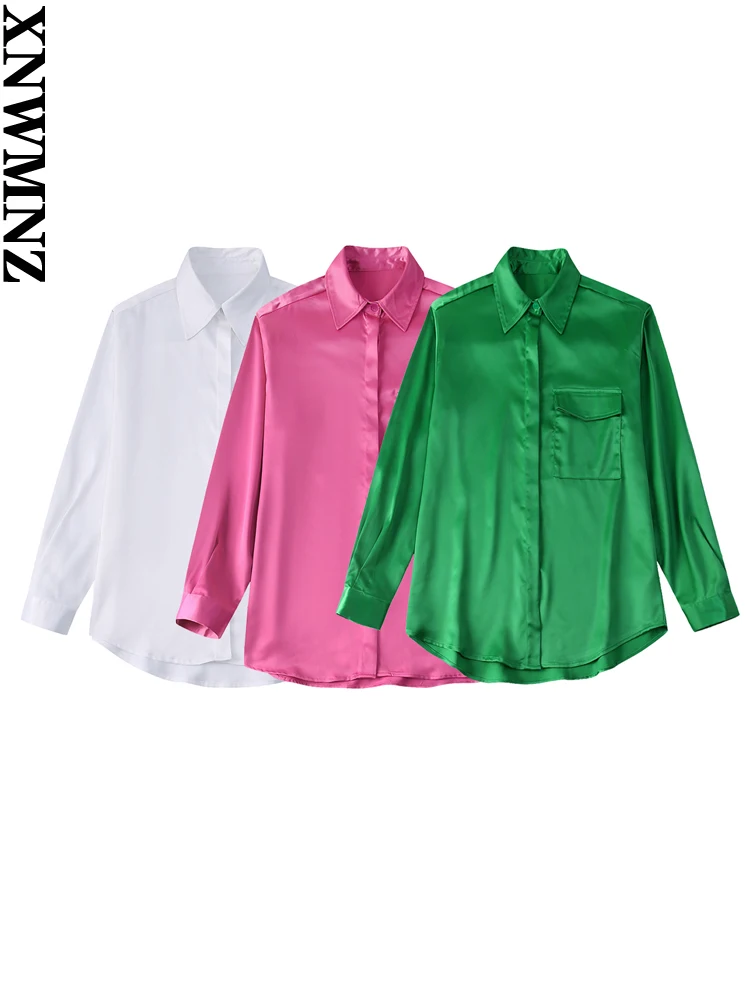 XNWMNZ 2022 Women Fashion Loose Long Sleeve Shirts with Pockets Or High Elastic Belt Drawstring Shorts Female Chic Shirts
XNWMNZ 2022 Women Fashion Loose Long Sleeve Shirts with Pockets Or High Elastic Belt Drawstring Shorts Female Chic Shirts