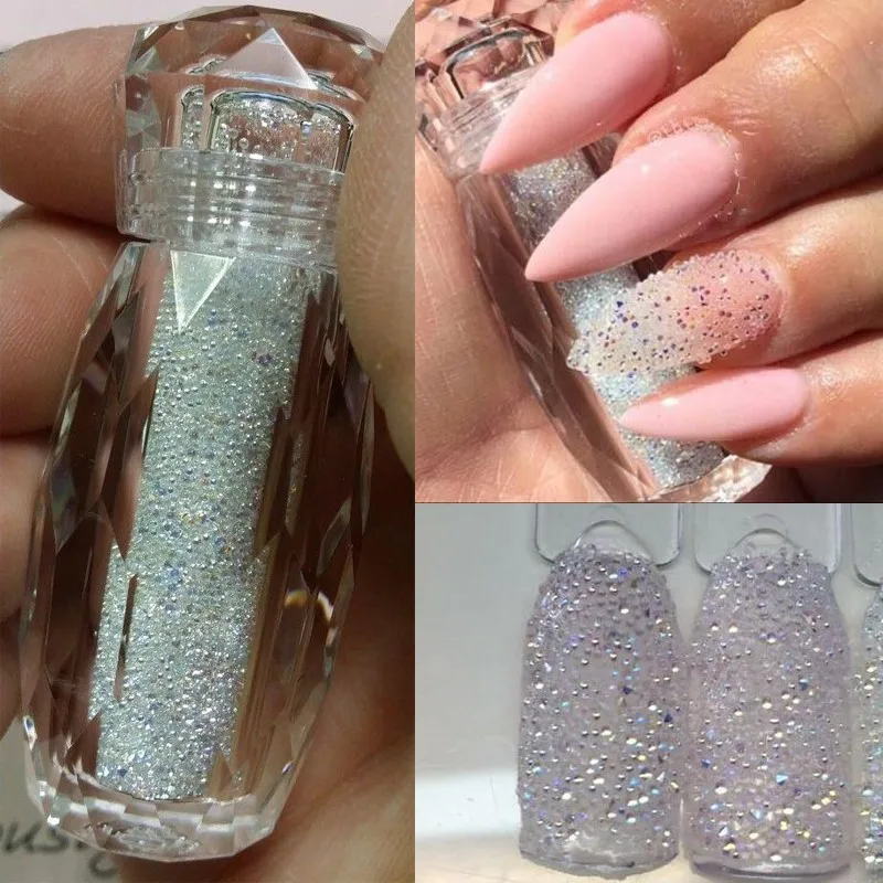 1 Bottle Crystal Nail Art Rhinestone Micro Zircon Nail Caviar Zircon Beads Nail Art Decoration 0.6-1.2mm Nail Crystal Glitter
1 Bottle Crystal Nail Art Rhinestone Micro Zircon Nail Caviar Zircon Beads Nail Art Decoration 0.6-1.2mm Nail Crystal Glitter