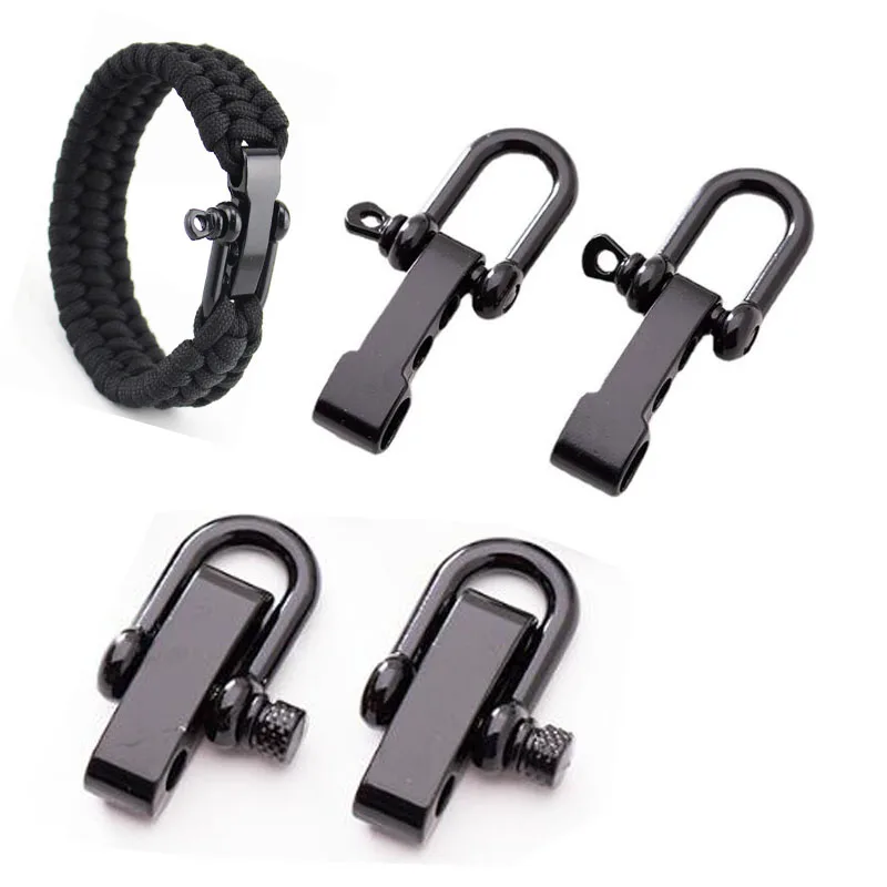 Paracord Bracelet Buckle Paracord Bracelet Accessories Black U Anchor Shackle Screw Pin Outdoor Tool Survival Rope Fittings
Paracord Bracelet Buckle Paracord Bracelet Accessories Black U Anchor Shackle Screw Pin Outdoor Tool Survival Rope Fittings