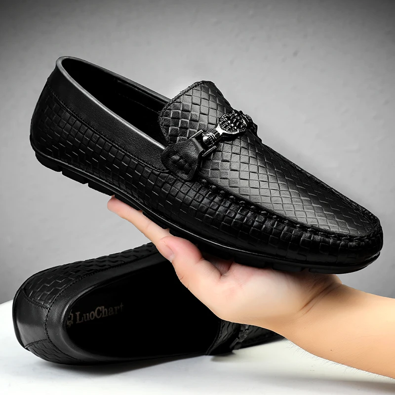 Genuine Leather Men Shoes Casual Luxury Brand Soft Mens Loafers Moccasins Breathable Slip on Male Driving Shoes Plus Size 36-47
Genuine Leather Men Shoes Casual Luxury Brand Soft Mens Loafers Moccasins Breathable Slip on Male Driving Shoes Plus Size 36-47