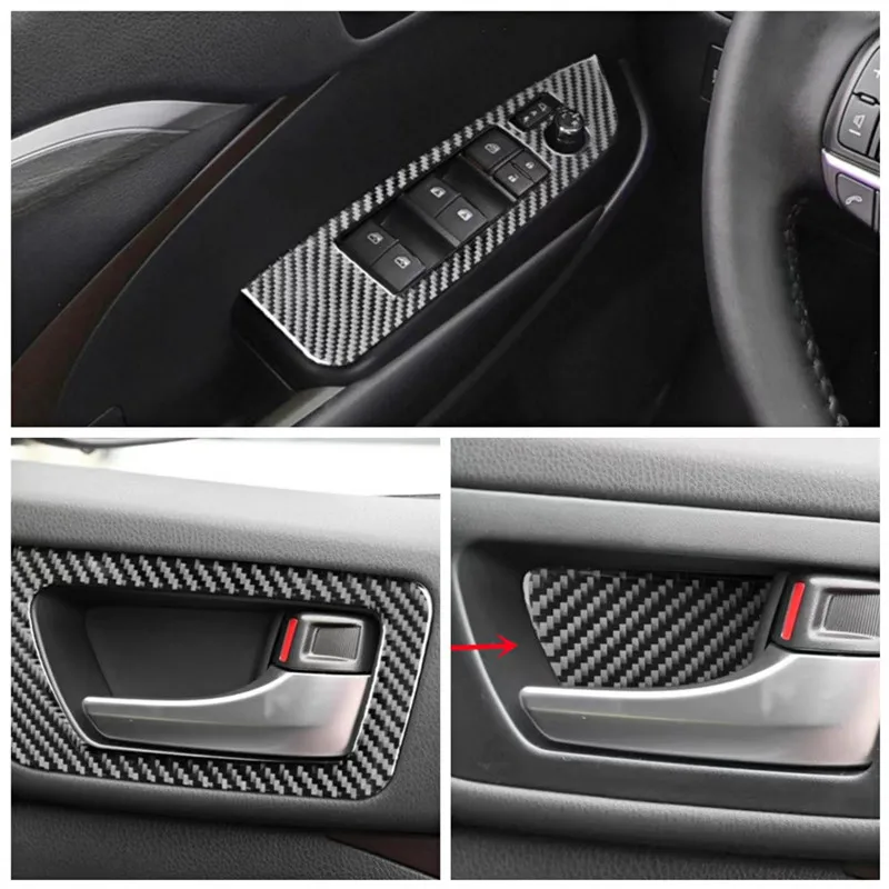 Carbon Fiber Car Inner Door Bowl Cover Windows Control Panel Trim Strips Stickers For Toyota Highlander Car Interior Accessories
Carbon Fiber Car Inner Door Bowl Cover Windows Control Panel Trim Strips Stickers For Toyota Highlander Car Interior Accessories