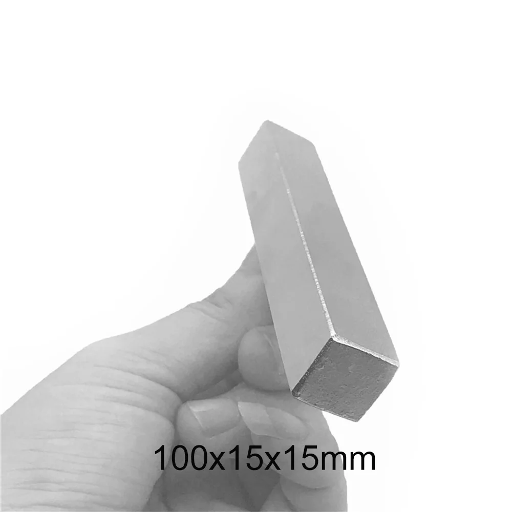 1/2PCS 100x15x15 Block Strong Rare Earth Magnet 100mm x15mm N35 NdFeB Magnets 100x15x15mm Permanent Magnetic Magnet 100*15*15 mm 
1/2PCS 100x15x15 Block Strong Rare Earth Magnet 100mm x15mm N35 NdFeB Magnets 100x15x15mm Permanent Magnetic Magnet 100*15*15 mm