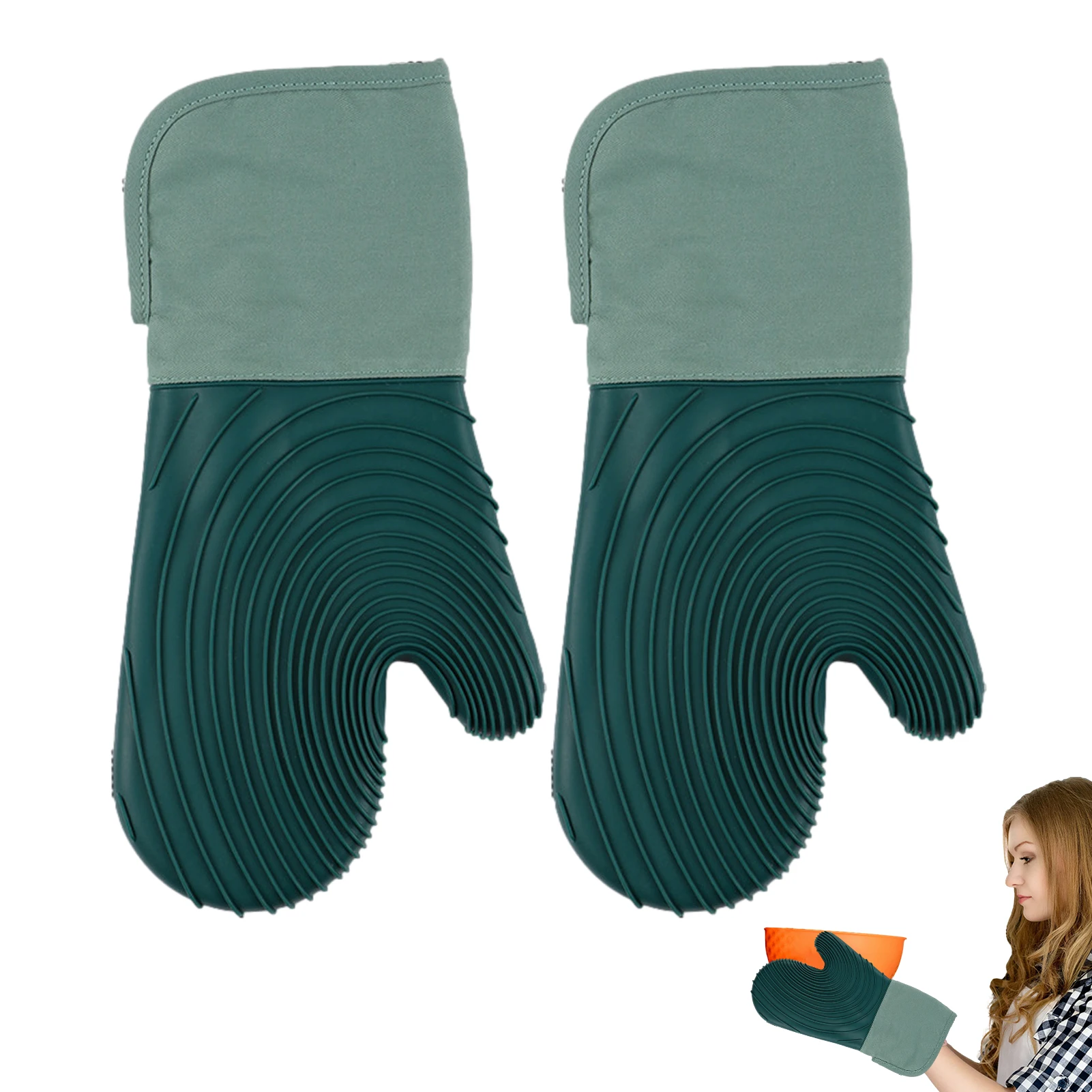 Silicone Heatproof Gloves High Temperature Resistant Cooking Oven Gloves Non-Slip And Waterproof Microwave Oven Gloves
Silicone Heatproof Gloves High Temperature Resistant Cooking Oven Gloves Non-Slip And Waterproof Microwave Oven Gloves