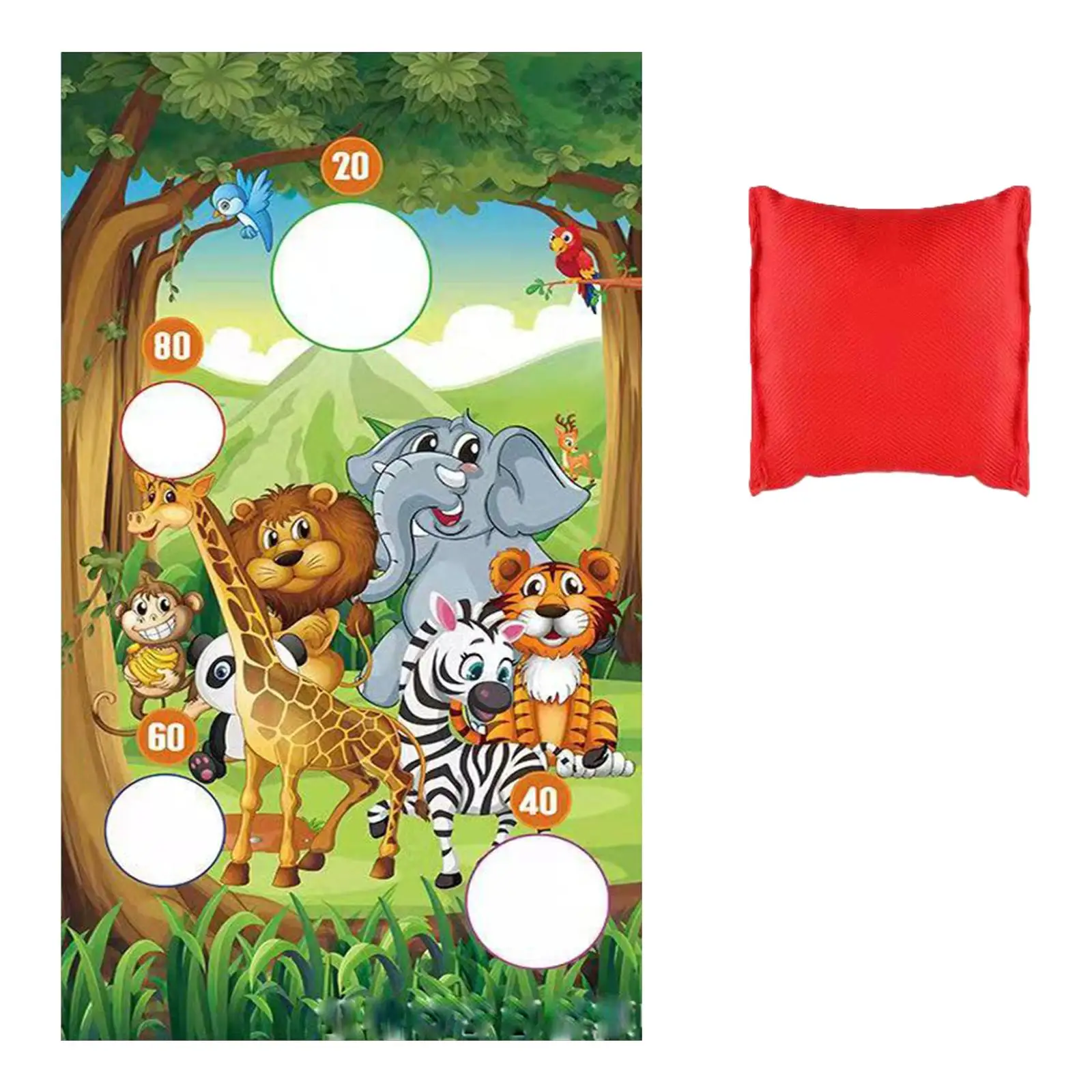 Hanging Sandbag Throw Game Toys with Sandbags and Rope Sandbag Flag Outdoor Garden Toys Party Supplies for Kids Adults Teens
Hanging Sandbag Throw Game Toys with Sandbags and Rope Sandbag Flag Outdoor Garden Toys Party Supplies for Kids Adults Teens