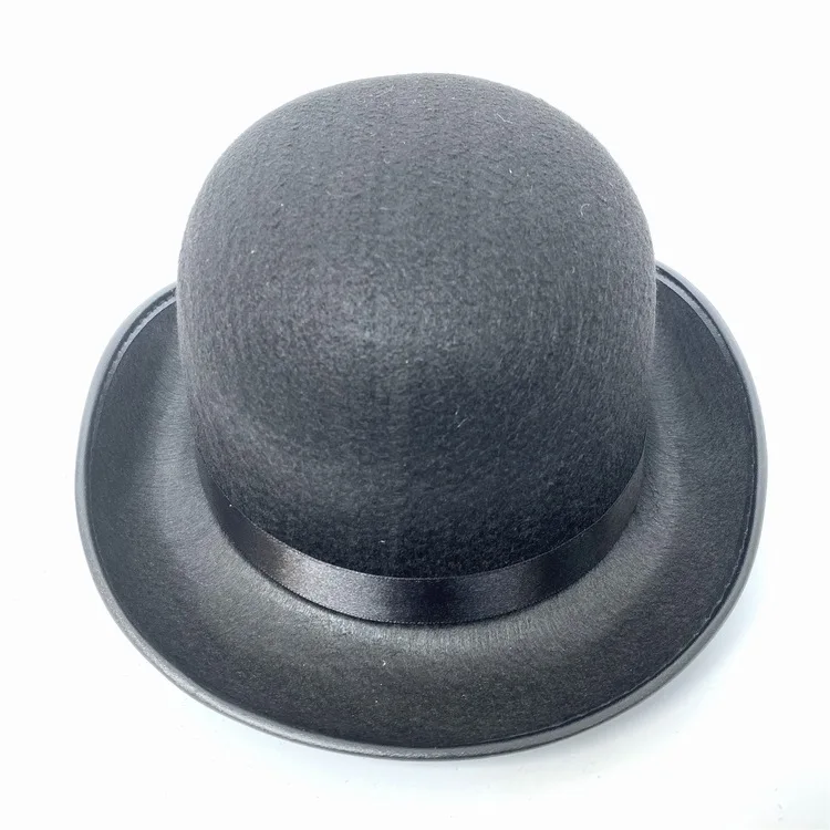 Children's black small bowler hat adult masquerade party festival costume props supplies
Children's black small bowler hat adult masquerade party festival costume props supplies