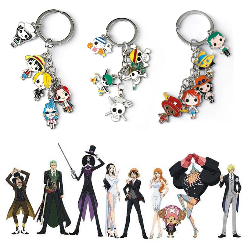 Japan Anime Monkey D. Luffy Pendant Keychain 5 In1 The Straw Hat Skull Pirates Roronoa Zoro Chopper Drop Key Chain Jewelry Gift
Japan Anime Monkey D. Luffy Pendant Keychain 5 In1 The Straw Hat Skull Pirates Roronoa Zoro Chopper Drop Key Chain Jewelry Gift