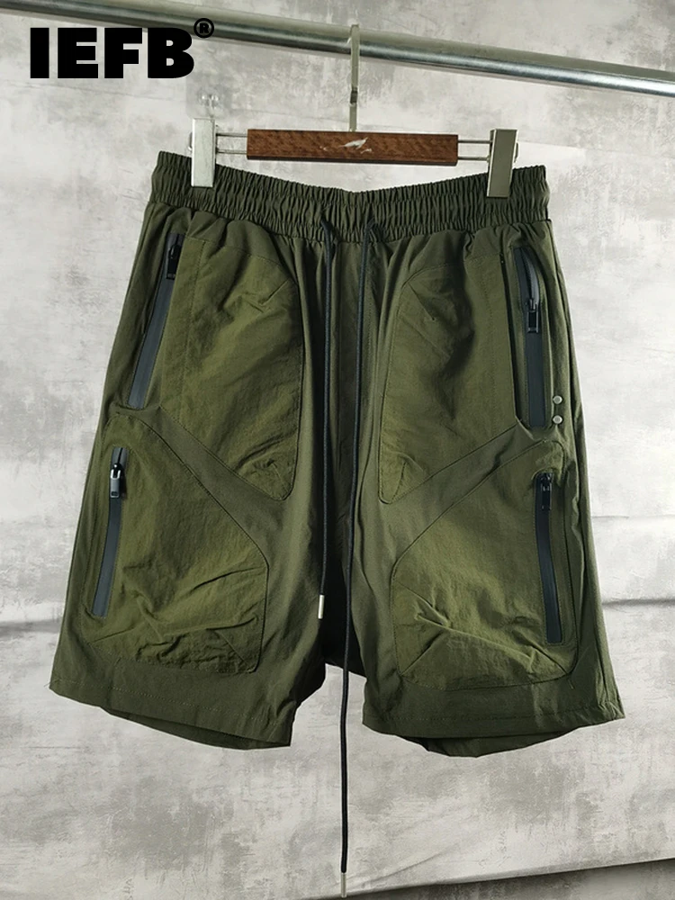 IEFB Multi-zip Function Style Thin Men's Casual Shorts 2022 New Summer Sports Shorts Drawstring Elastic Waist Green Shorts A1058
IEFB Multi-zip Function Style Thin Men's Casual Shorts 2022 New Summer Sports Shorts Drawstring Elastic Waist Green Shorts A1058
