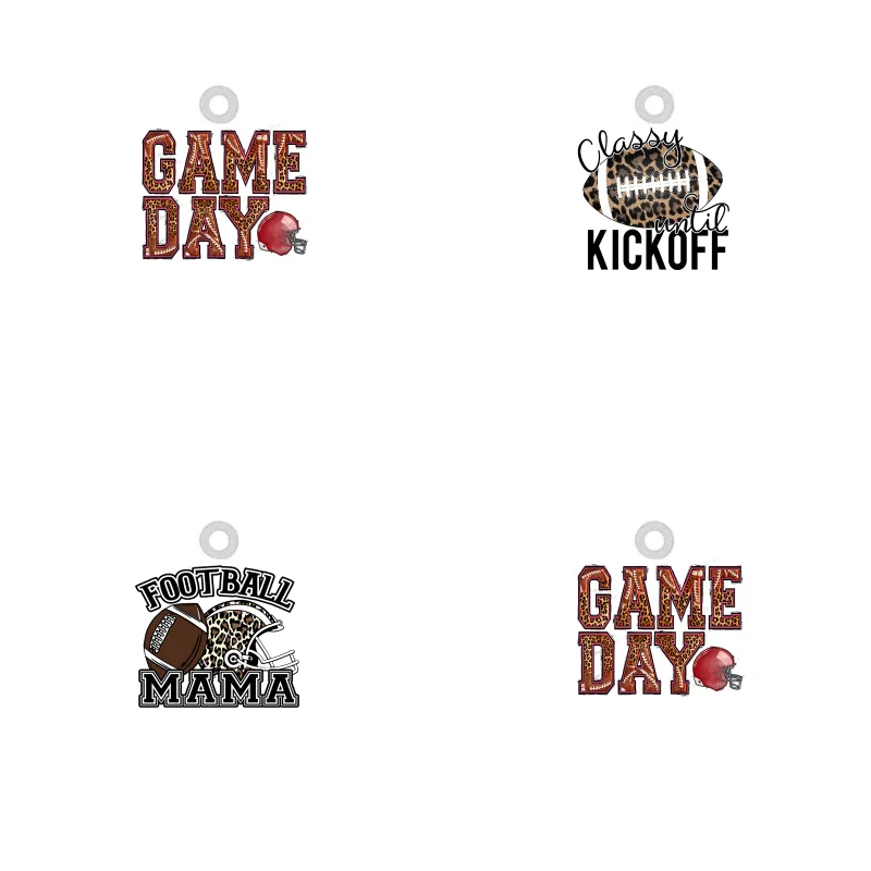 10PCS Football Game Acrylic Charms Epoxy America Sport Football Mama Charms Pendants for DIY Earrings Necklace Jewelry Making
10PCS Football Game Acrylic Charms Epoxy America Sport Football Mama Charms Pendants for DIY Earrings Necklace Jewelry Making