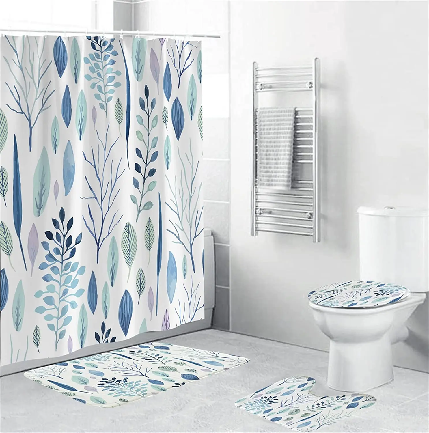 Art Contemporary Print Shower Curtain Set Carpet Cover Toilet Cover Bathroom Mat Cushion Cover Bathroom Curtain Household
Art Contemporary Print Shower Curtain Set Carpet Cover Toilet Cover Bathroom Mat Cushion Cover Bathroom Curtain Household