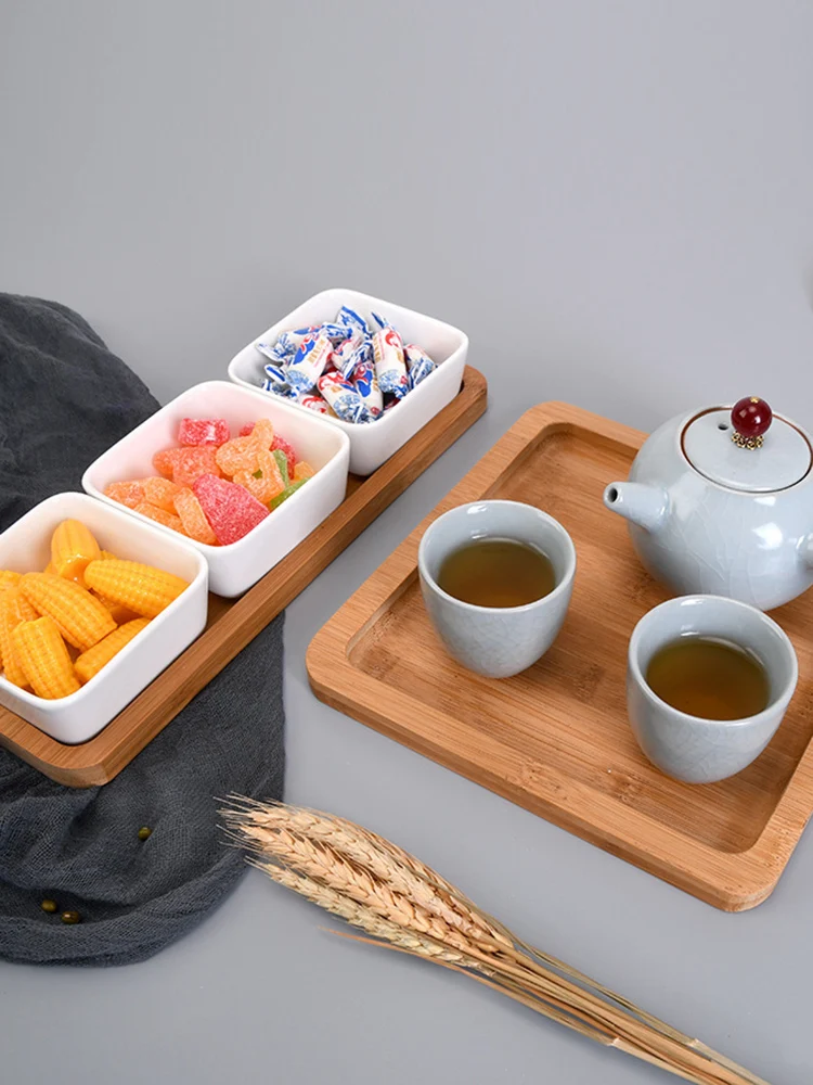 Ceramic Fruit Dessert Storage Tray Bamboo Wood Tray Creative Multi Grid Dessert Plates Multifunction Food Classify Snack Platter
Ceramic Fruit Dessert Storage Tray Bamboo Wood Tray Creative Multi Grid Dessert Plates Multifunction Food Classify Snack Platter