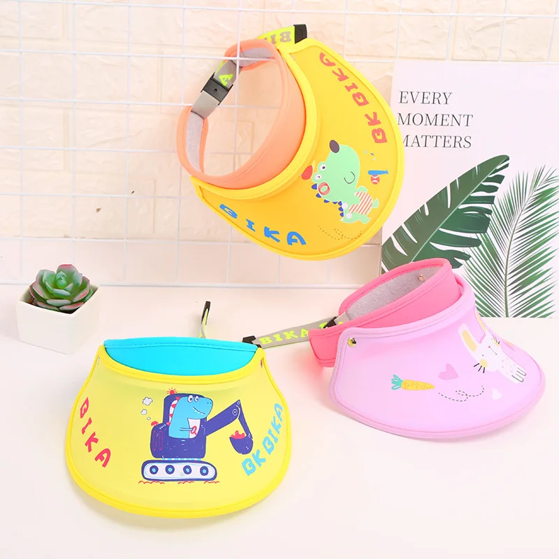 Cartoon Children Empty Top Hat Summer New Sunscreen Visor Hat Girls Boys Breathable Beach Hat Dinosaur Fruit Cat Printing Caps
Cartoon Children Empty Top Hat Summer New Sunscreen Visor Hat Girls Boys Breathable Beach Hat Dinosaur Fruit Cat Printing Caps