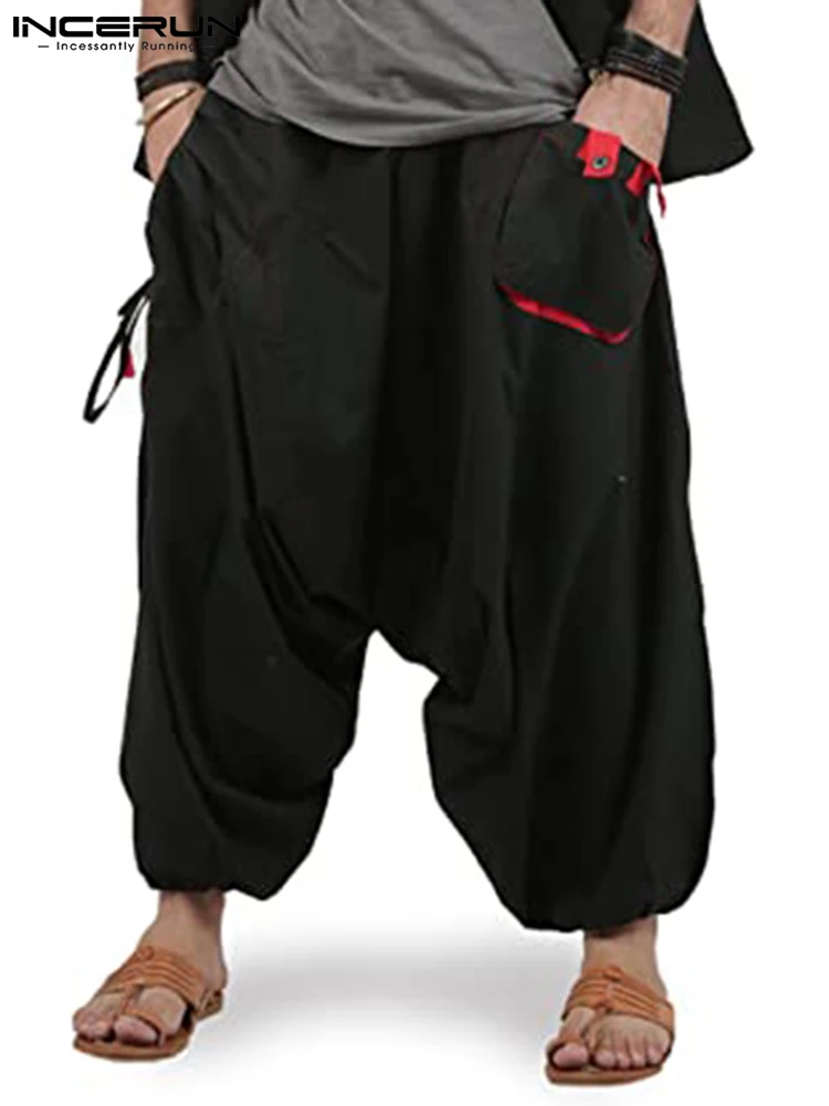 Fashion Men Harem Pants Joggers Streetwear Elastic Waist Loose Pockets Drop Crotch Trousers Men 2022 Solid Pants INCERUN S-5XL
Fashion Men Harem Pants Joggers Streetwear Elastic Waist Loose Pockets Drop Crotch Trousers Men 2022 Solid Pants INCERUN S-5XL