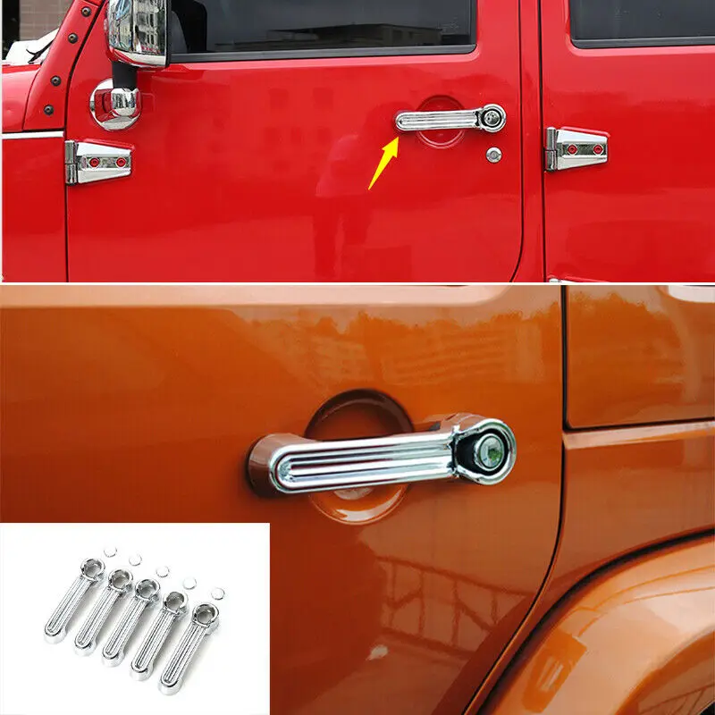 Для Jeep Wrangler JK 4DR 2007-2017 хромированная Боковая дверь и задняя дверь ручка Крышка отделка
Для Jeep Wrangler JK 4DR 2007-2017 хромированная Боковая дверь и задняя дверь ручка Крышка отделка