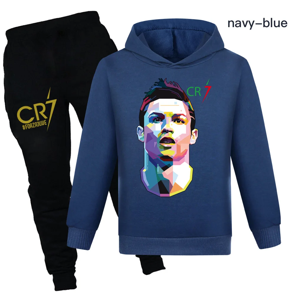 Спортивный костюм CR7 для мальчиков и девочек, повседневная кофта и штаны, спортивная одежда в стиле Харадзюку, осень-весна 2023
Спортивный костюм CR7 для мальчиков и девочек, повседневная кофта и штаны, спортивная одежда в стиле Харадзюку, осень-весна 2023