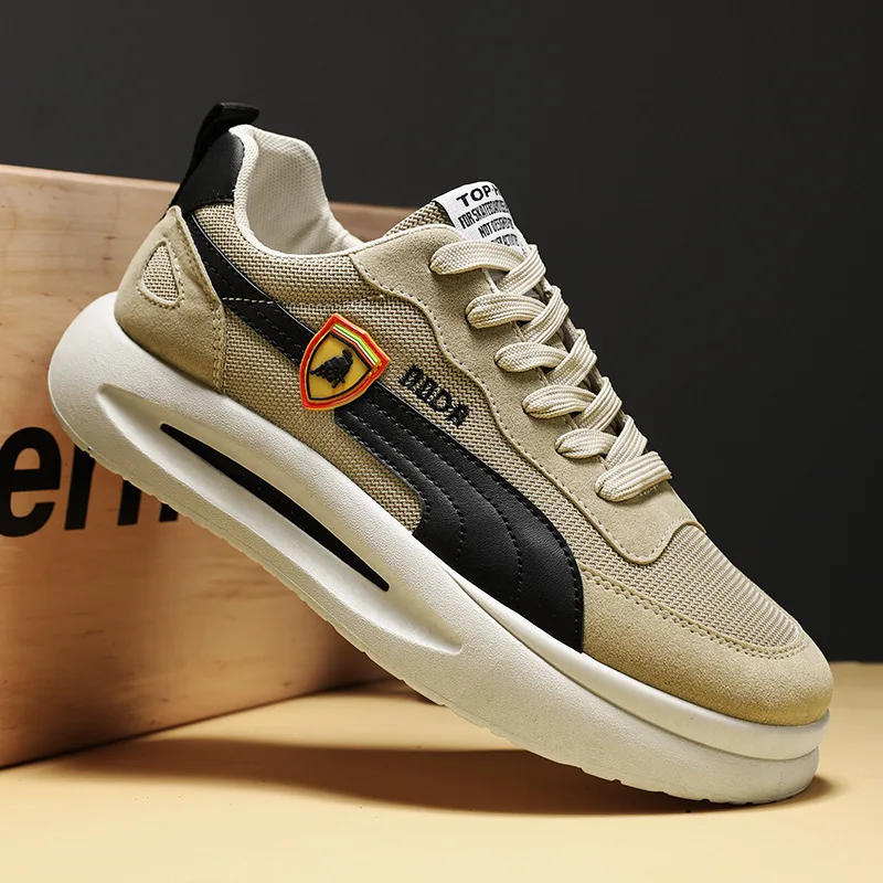 New High Quality Men's Casual Shoes New Rubber Sole Lightweight All-match Sneakers Mesh Breathable Thick Sole Men's Casual Shoes
New High Quality Men's Casual Shoes New Rubber Sole Lightweight All-match Sneakers Mesh Breathable Thick Sole Men's Casual Shoes