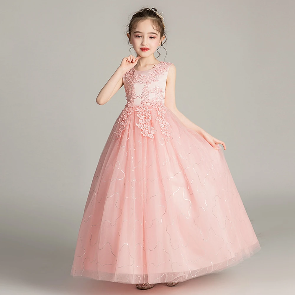Flower Girl Dresses O-Neck A-LINE Pageant Dresses for Girls Floor-Length Sexy Appliques Girls Dress
Flower Girl Dresses O-Neck A-LINE Pageant Dresses for Girls Floor-Length Sexy Appliques Girls Dress