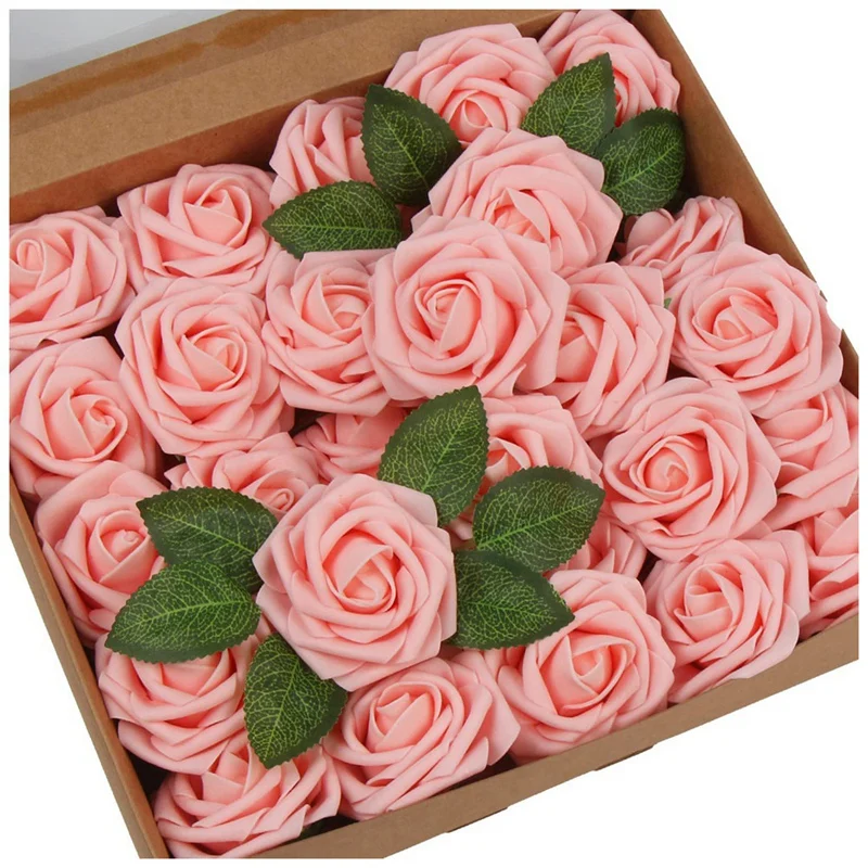 50Pc Artificial Rose Flowers, Roses Real Touch Foam Fake Rose Bulk With Stem For Wedding Bouquets DIY Decoration
50Pc Artificial Rose Flowers, Roses Real Touch Foam Fake Rose Bulk With Stem For Wedding Bouquets DIY Decoration