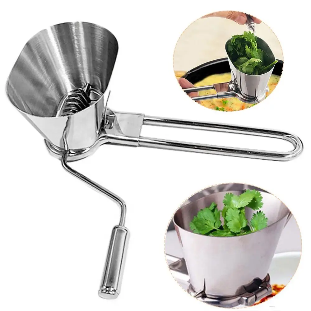 Stainless Steel Herb Vegetable Chopper Convenient Kitchen Utensil Crusher for Pressing Vegetable Grater Kitchen Gadgets
Stainless Steel Herb Vegetable Chopper Convenient Kitchen Utensil Crusher for Pressing Vegetable Grater Kitchen Gadgets