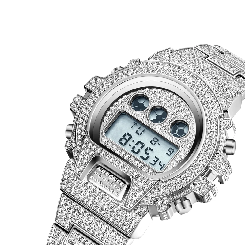 Top Brand Luxury Party Japanese Multi-function Digital Fashion Jewelry Electronic Watch Full Diamond Waterproof Men's Watch V304
Top Brand Luxury Party Japanese Multi-function Digital Fashion Jewelry Electronic Watch Full Diamond Waterproof Men's Watch V304