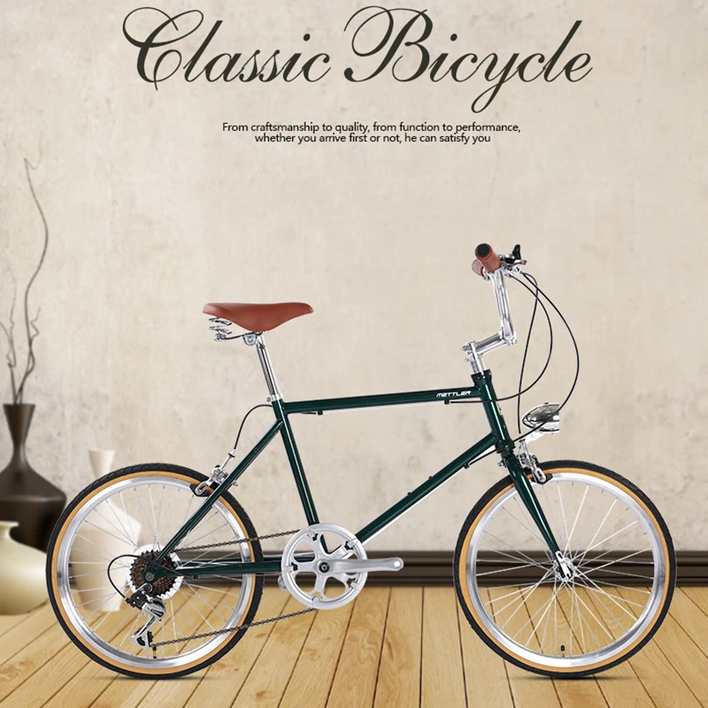 20 Inch 43CM Steel Frame Seven Speed Retro Bicycle U Brake Small Wheel Highway Student Bicycle For Work Vintage Green Road Bike
20 Inch 43CM Steel Frame Seven Speed Retro Bicycle U Brake Small Wheel Highway Student Bicycle For Work Vintage Green Road Bike
