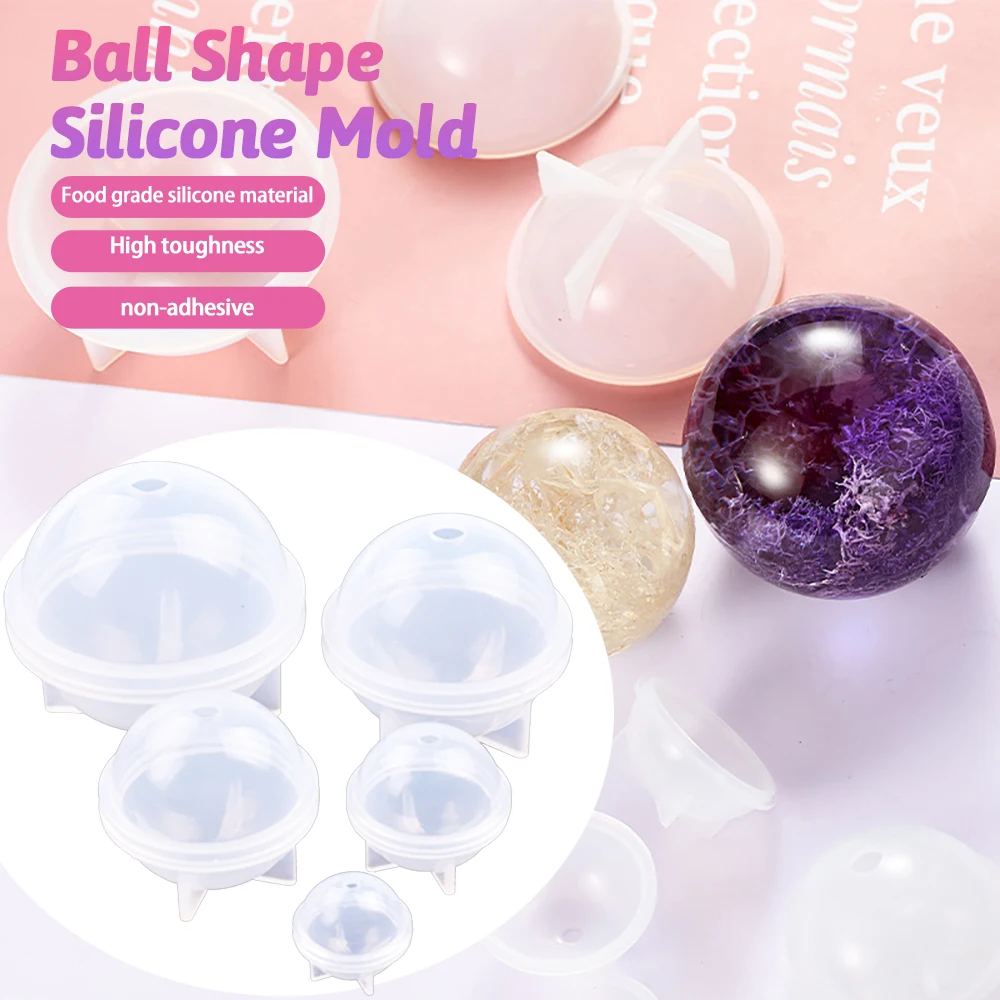 5pcs/Set Ball Shape Silicone Mold Pendant Mould DIY Making Tools Craft Cake Moulds Bake Tool Crystal Round Ball Silicone Molds
5pcs/Set Ball Shape Silicone Mold Pendant Mould DIY Making Tools Craft Cake Moulds Bake Tool Crystal Round Ball Silicone Molds