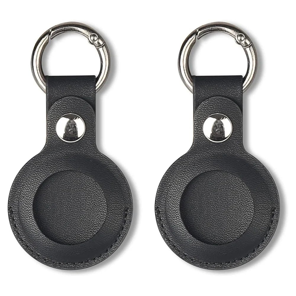 2Pcs Case Compatible for Apple Airtag, PU Leather Skin Cover with Keychain Holder Key Ring for Air Tag Accessories Black
2Pcs Case Compatible for Apple Airtag, PU Leather Skin Cover with Keychain Holder Key Ring for Air Tag Accessories Black