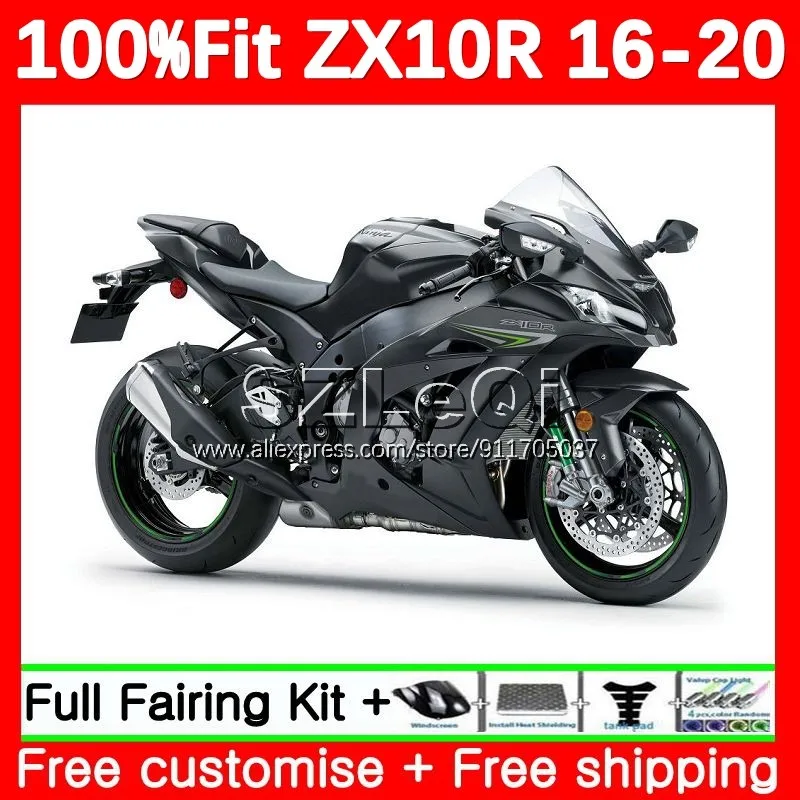 matte black Injection Body For KAWASAKI NINJA ZX 10 R 10R ZX-10R ZX10R 16 17 18 19 20 2016 2017 2018 2019 2020 Fairing 112LQ.171
matte black Injection Body For KAWASAKI NINJA ZX 10 R 10R ZX-10R ZX10R 16 17 18 19 20 2016 2017 2018 2019 2020 Fairing 112LQ.171