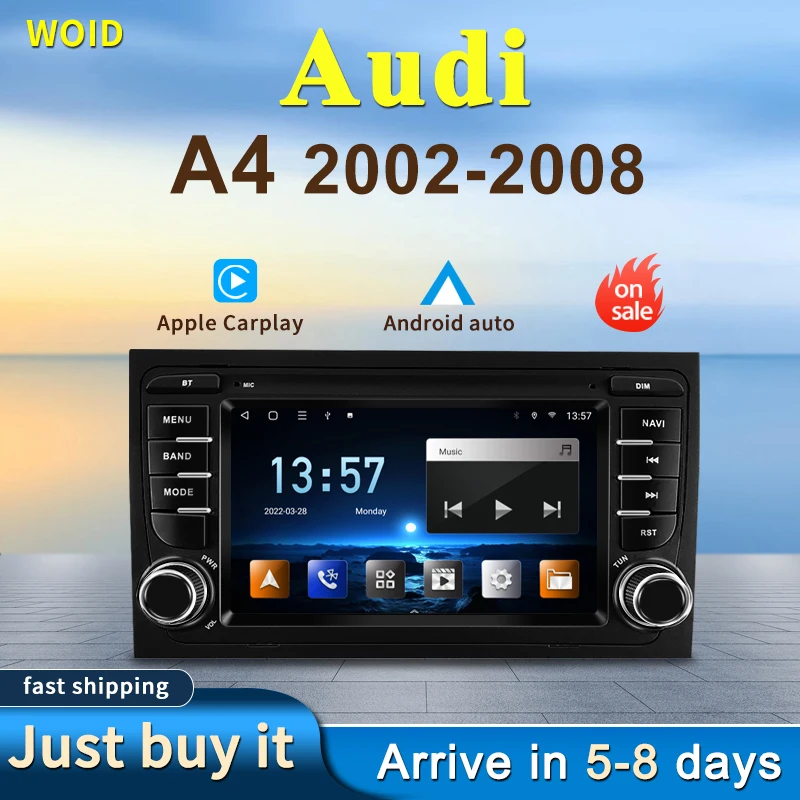 Автомагнитола WOID 2din для AUDI 02-08 A4, мультимедийный экран, 7 дюймов, 4G, GPS-навигация, Bluetooth, Carplay
Автомагнитола WOID 2din для AUDI 02-08 A4, мультимедийный экран, 7 дюймов, 4G, GPS-навигация, Bluetooth, Carplay