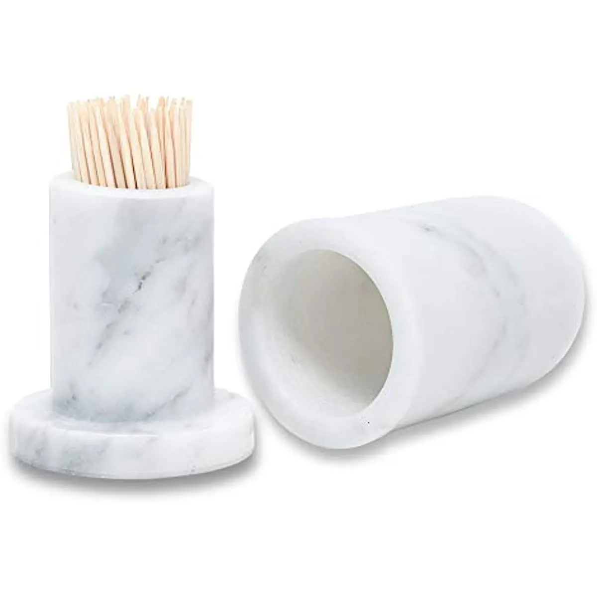 Natural Marble Toothpick Holder with Lid Toothpick Dispenser Porcelain Cocktail Stick Box Home Hotel Cotton Swab Storage Tank
Natural Marble Toothpick Holder with Lid Toothpick Dispenser Porcelain Cocktail Stick Box Home Hotel Cotton Swab Storage Tank