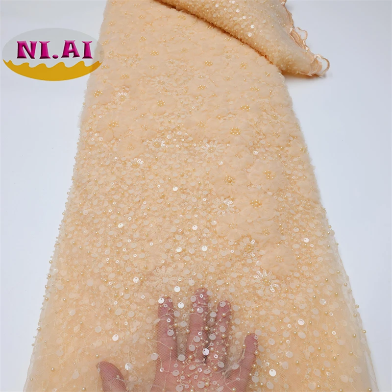 Luxury Sequences Lace Fabric 3d Flowers Fabric Dress for African Nigeria Woman Party Dress 5Yards Sewing Dress Groom lace fabric
Luxury Sequences Lace Fabric 3d Flowers Fabric Dress for African Nigeria Woman Party Dress 5Yards Sewing Dress Groom lace fabric