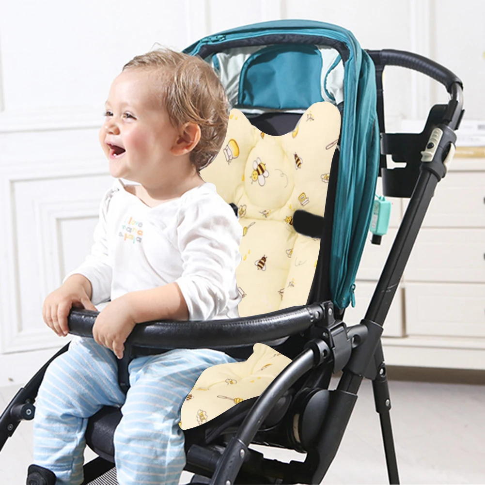 

Cartoon Animal Print Stroller Seat Pad Cotton Soft Cushion Cart Mattress Mat Pat Baby Head Body Support 72x40x5cm