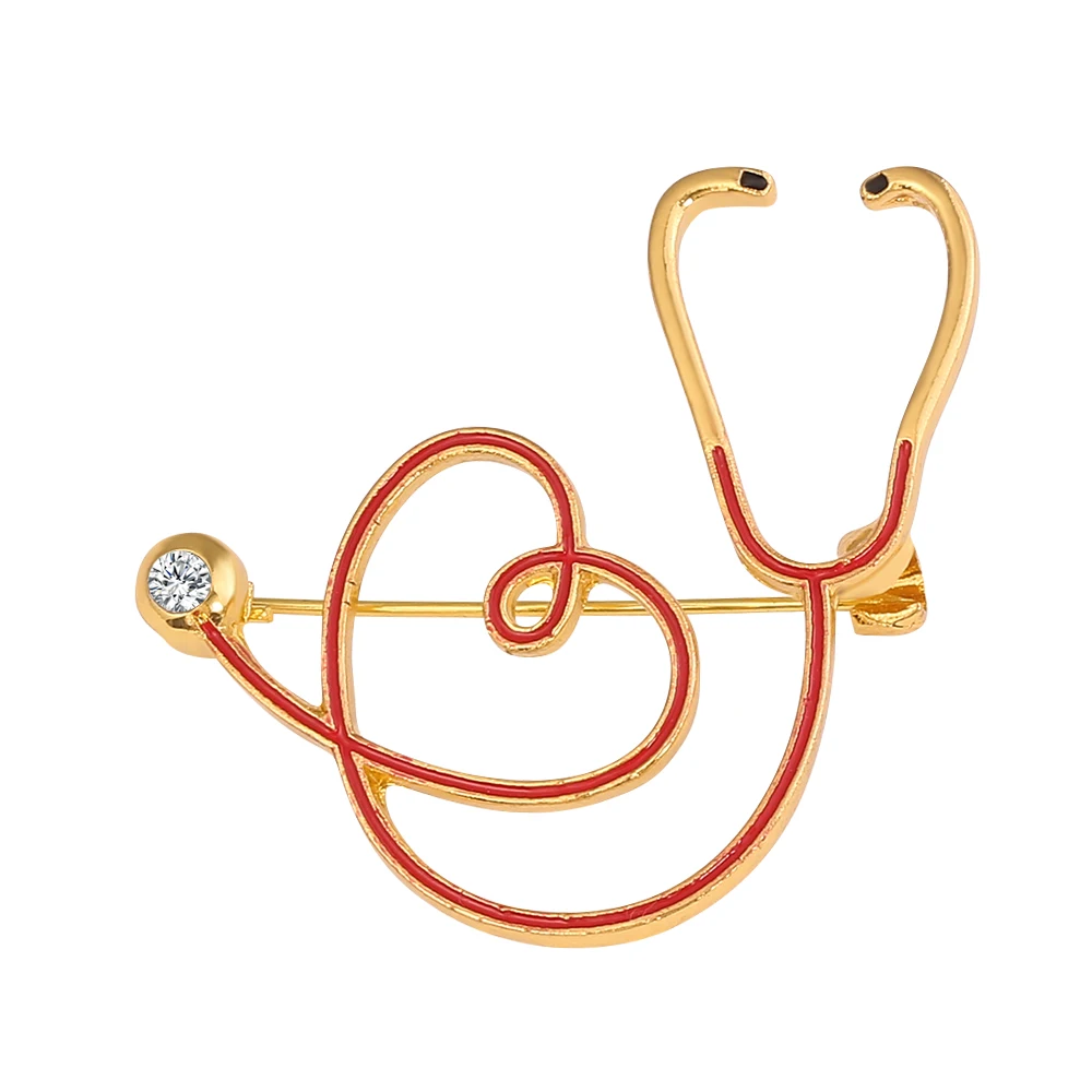 New Fashion Medical Medicine Brooch Pin for Women Stethoscope Electrocardiogram Heart Shaped Pin Female Doctor Lapel Pin Jewelry
New Fashion Medical Medicine Brooch Pin for Women Stethoscope Electrocardiogram Heart Shaped Pin Female Doctor Lapel Pin Jewelry