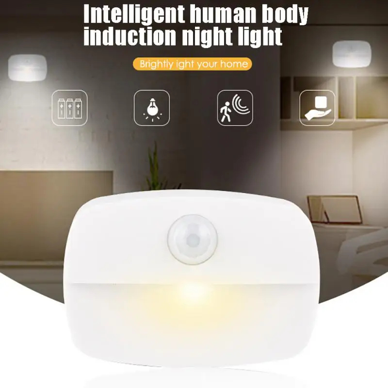 LED Human Body Induction Night Light Mini Induction Wardrobe Light Porch Stair Light For Living Room Bedroom Bedside Decoration
LED Human Body Induction Night Light Mini Induction Wardrobe Light Porch Stair Light For Living Room Bedroom Bedside Decoration