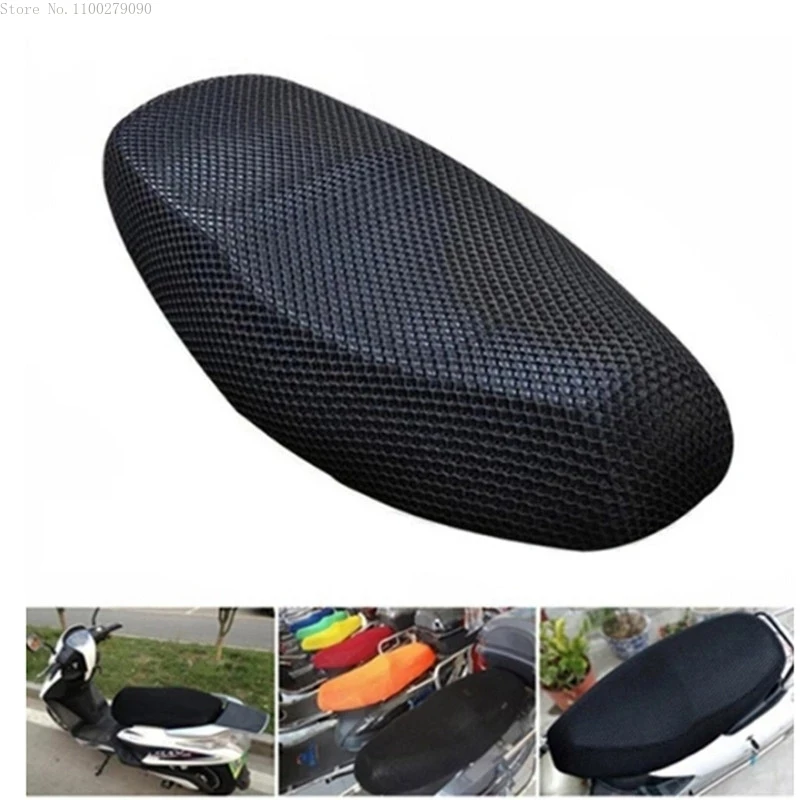

Summer Motorcycle Scooter Electric Bicycle Breathable 3D Mesh Seat Cover Cushion Heat Insolation Cushion Protect Four Seasons B