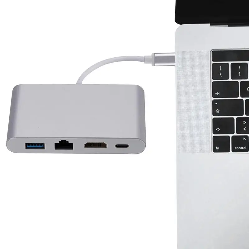 Адаптер USB C Hub, простой в использовании многопортовый адаптер с поддержкой разрешения 4K для проекторов, дисплеев телевизоров
Адаптер USB C Hub, простой в использовании многопортовый адаптер с поддержкой разрешения 4K для проекторов, дисплеев телевизоров