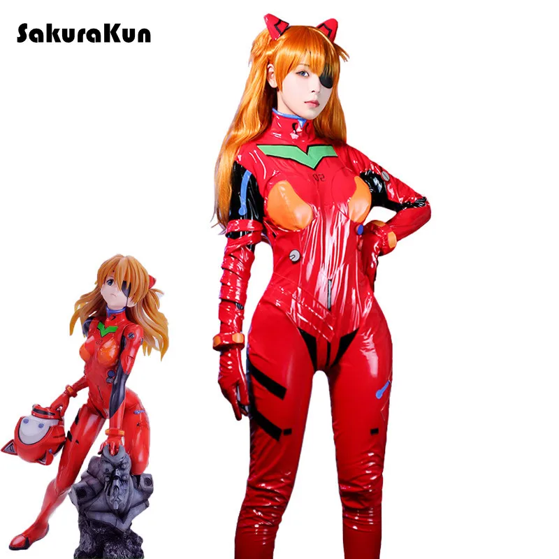 Anime EVA Cosplay Costume EVA Asuka Langley Soryu Cosplay Costume Sexy Jumpsuit Women Red Bodysuit Halloween Headwear
Anime EVA Cosplay Costume EVA Asuka Langley Soryu Cosplay Costume Sexy Jumpsuit Women Red Bodysuit Halloween Headwear
