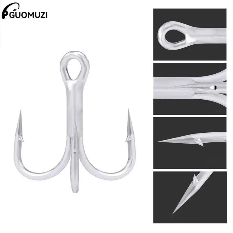 Super Strong Treble Hooks Fishing Tackle 10pcs Hook High Strength Accessories High-Carbon Steel Saltwater Jigging Fishing Hook
Super Strong Treble Hooks Fishing Tackle 10pcs Hook High Strength Accessories High-Carbon Steel Saltwater Jigging Fishing Hook