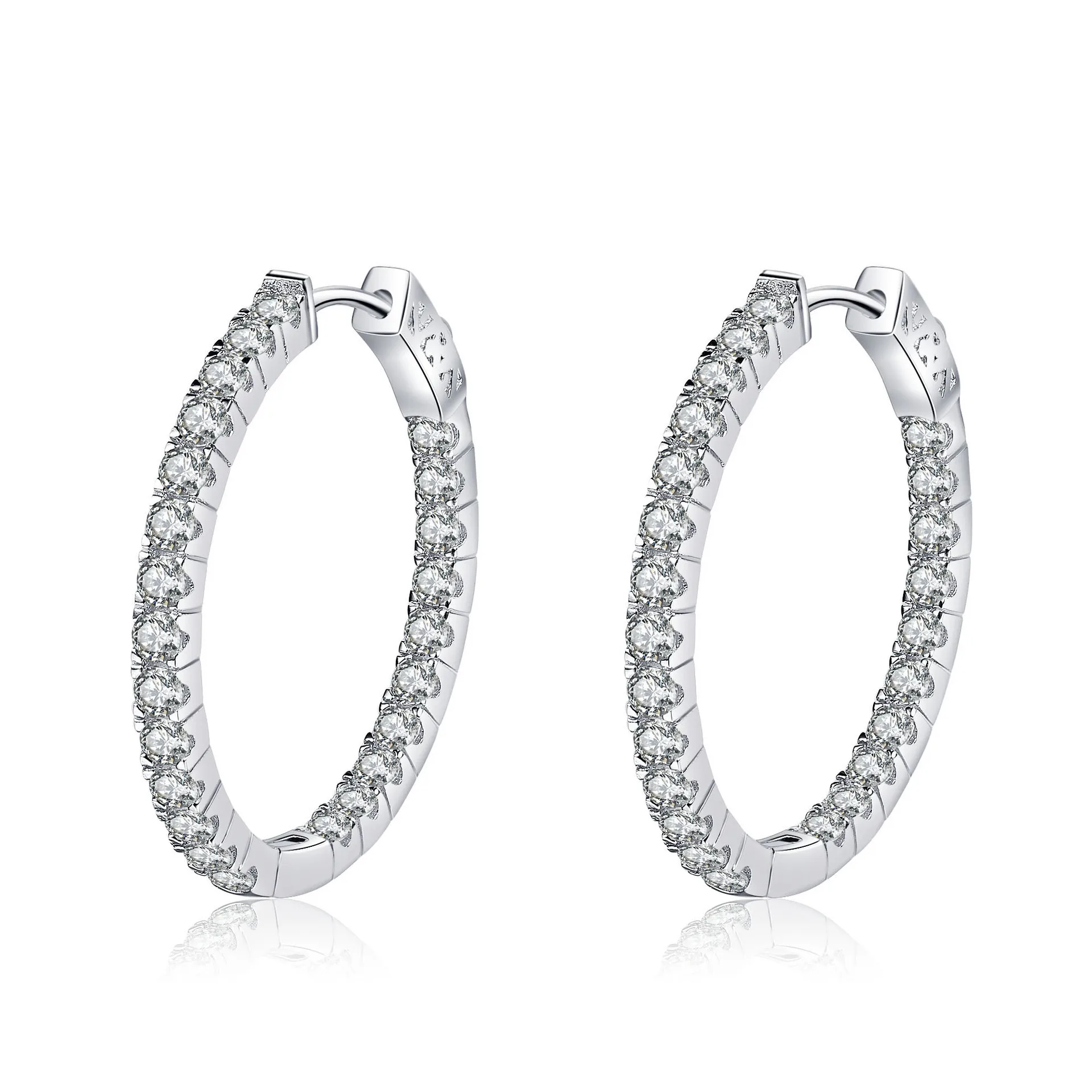 Aisne 2.88 ct Real VVS D Color Moissanite Stud Earrings For Women 100% 925 Hoop Drop Earrings Sterling Silver Sparkling Jewelry
Aisne 2.88 ct Real VVS D Color Moissanite Stud Earrings For Women 100% 925 Hoop Drop Earrings Sterling Silver Sparkling Jewelry