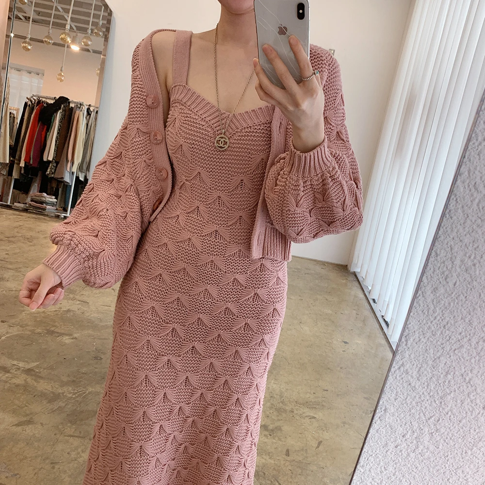 Croysier Cardigan Sweater And Bodycon Midi Dress Two Piece Set Women Fall Winter Casual Chic Elegant Knitted Dress Sets Outfits
Croysier Cardigan Sweater And Bodycon Midi Dress Two Piece Set Women Fall Winter Casual Chic Elegant Knitted Dress Sets Outfits