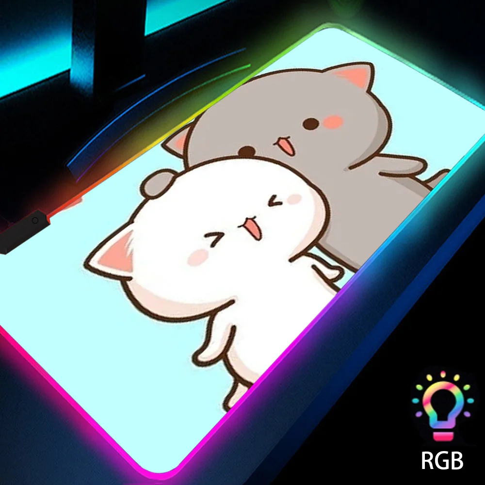 Peach and Goma Anime Mouse Pad RGB Gaming Laptop Accessories Cute Large Carpet Desk Pc Mat Backlit Wrist Support LED Kawaii
Peach and Goma Anime Mouse Pad RGB Gaming Laptop Accessories Cute Large Carpet Desk Pc Mat Backlit Wrist Support LED Kawaii