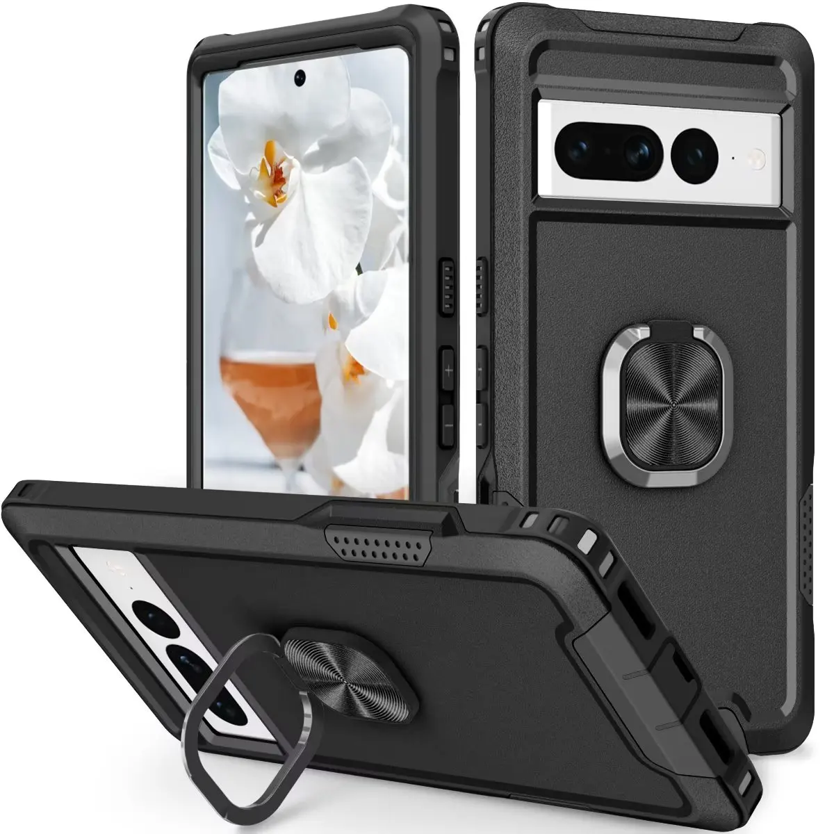 Car Magnetic Phone Case For Google Pixel 7 Pro with Ring Stand Shockproof Heavy Duty Protect Cover for Google Pixel 6 Pro Case
Car Magnetic Phone Case For Google Pixel 7 Pro with Ring Stand Shockproof Heavy Duty Protect Cover for Google Pixel 6 Pro Case